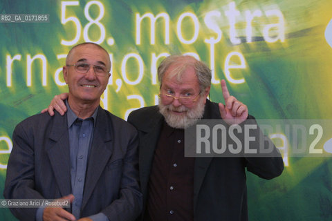 07/09 - VENICE - 58.INTERNATIONAL FILM FESTIVAL - LAPRES-MIDI DUN TORTIONNAIRE - THE ACTOR GHEORGHE DINICA AND THE DIRECTOR LUCIAN PINTILIE  - ©Graziano Arici/Rosebud2