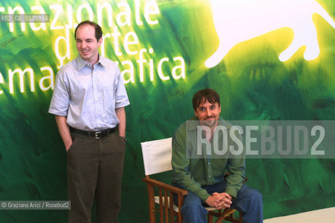 01/09 - VENICE - 58. INTERNATIONAL FILM FESTIVAL -  WAKING LIFE - THE ART DIRECTOR BOB SABISTON AND THE DIRECTOR RICHARD LINKLATER -  ©Graziano Arici/Rosebud2