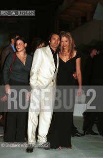 05/09 - VENICE - 58. INTERNATIONAL FILM FESTIVAL - THE TRIUMPH OF LOVE - THE ACTRESS MIRA SORVINO WITH HER BOYFRIEND , THE ACTOR OLIVIER MARTINEZ - ©Graziano Arici/Rosebud2
