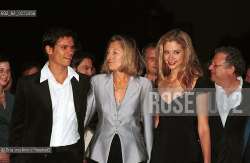 05/09 - VENICE - 58. INTERNATIONAL FILM FESTIVAL -  THE TRIUMPH OF LOVE - THE ACTOR JAY RODAN, THE DIRECTOR CLARE PEPLOE AND THE ACTRESS MIRA SORVINO - ©Graziano Arici/Rosebud2