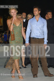 01/09 - VENICE - 58.INTERNATIONAL FILM FESTIVAL - THE ACTRESS  CHARLIZE THERON WITH HER BOYFRIEND  - THE CURSE OF THE JADE SCORPION - ©Graziano Arici/Rosebud2