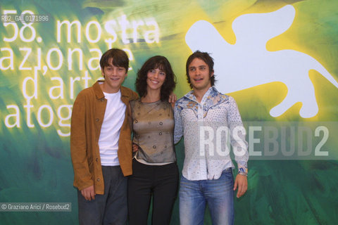 30/08 - VENICE - 58. INTERNATIONAL FILM FESTIVAL - FILM Y TU MAMA TAMBIEN - THE ACTORS DIEGO LUNA , MARIBEL VERDU AND GAEL GARCIA BERNAL - ©Graziano Arici/Rosebud2
