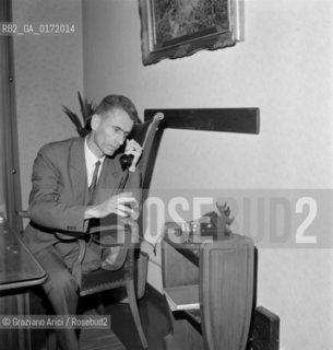 THE POLITICIAN SILVIUS MAGNAGO IN BOLZANO ( PRESIDENT OF THE SUDTIROLER VOLKSPARTEI )- 195? - © ARCHIVIO Graziano Arici/Rosebud2  / POLITICA / QUESTIONE ALTO ADIGE