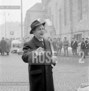 THE POLITICIAN AND JOURNALIST TONI EBNER - 1960 - © ARCHIVIO Graziano Arici/Rosebud2  / POLITICO / GIORNALISTA / QUESTIONE ALTO ADIGE