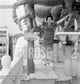 THE OPERA SINGER FEDORA BARBIERI - VENICE - 1961 - ©Graziano Arici/Rosebud2 / CANTANTE LIRICO