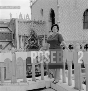 THE OPERA SINGER FEDORA BARBIERI - VENICE - 1961 - ©Graziano Arici/Rosebud2 / CANTANTE LIRICO