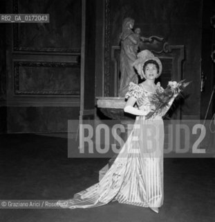 THE OPERA SINGER ROSANNA CARTERI  - PADOVA - 1960 © ARCHIVIO Graziano Arici/Rosebud2  / MUSICA / CANTANTE LIRICO