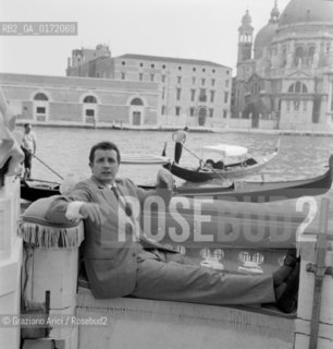 THE OPERA SINGER FRANCO CORELLI - VENICE - 1961 © ARCHIVIO Graziano Arici/Rosebud2  / MUSICA / CANTANTE LIRICO
