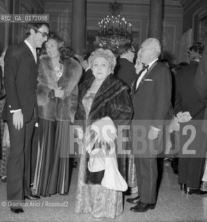THE OPERA SINGER TOTI DAL MONTE AT THE THEATRE LA FENICE - VENICE - 1961 © ARCHIVIO Graziano Arici/Rosebud2  / MUSICA/ CANTANTE LIRICO