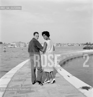 THE OPERA SINGER GLORIA DAVY WITH HER HUSBAND - VENICE - 1960 - ©Graziano Arici/Rosebud2 / CANTANTE LIRICO