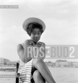 THE OPERA SINGER GLORIA DAVY - VENICE - 1960 - ©Graziano Arici/Rosebud2 / CANTANTE LIRICO