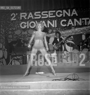 THE 2ND YOUNG SINGERS FESTIVAL IN MESTRE (VENICE) : THE SINGER MINNIE MINOPRIO - 1972 - © ARCHIVIO Graziano Arici/Rosebud2  / MUSICA POP / CANTANTE