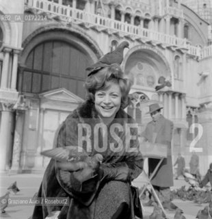 THE OPERA SINGER  MARCELLA POBBE IN VENICE - 1962 © ARCHIVIO Graziano Arici/Rosebud2  / MUSICA/ CANTANTE LIRICO