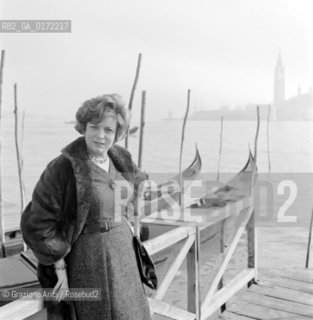THE OPERA SINGER  MARCELLA POBBE IN VENICE - 1962 © ARCHIVIO Graziano Arici/Rosebud2  / MUSICA/ CANTANTE LIRICO