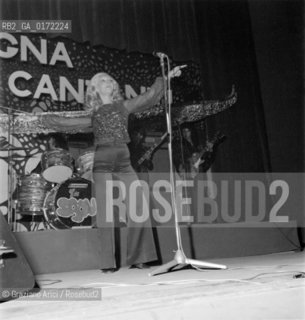 THE 2ND YOUNG SINGERS FESTIVAL IN MESTRE (VENICE) : THE SINGER PATTY PRAVO - 1972 - © ARCHIVIO Graziano Arici/Rosebud2  / MUSICA POP / CANTANTE