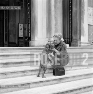 THE OPERA SINGER RENATA SCOTTO IN VENICE - 1962  © ARCHIVIO Graziano Arici/Rosebud2  / MUSICA / MUSICA LIRICA / CANTANTE