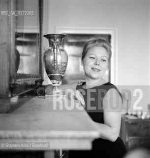 THE OPERA SINGER RENATA SCOTTO IN VENICE - 1962  © ARCHIVIO Graziano Arici/Rosebud2  / MUSICA / MUSICA LIRICA / CANTANTE