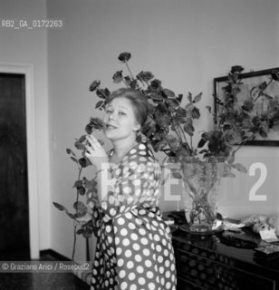 THE OPERA SINGER RENATA SCOTTO IN VENICE - 1962  © ARCHIVIO Graziano Arici/Rosebud2  / MUSICA / MUSICA LIRICA / CANTANTE
