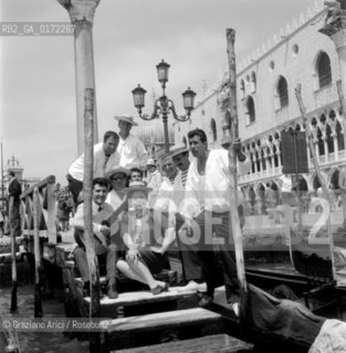 THE OPERA SINGER RENATA SCOTTO IN VENICE - 1962  © ARCHIVIO Graziano Arici/Rosebud2  / MUSICA / MUSICA LIRICA / CANTANTE / GONDOLIERI