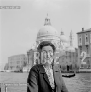 THE OPERA SINGER ANTONIETTA STELLA - VENICE - 1963 © ARCHIVIO Graziano Arici/Rosebud2  / MUSICA / CANTANTE LIRICO