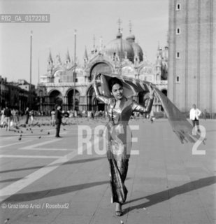 THE OPERA SINGER RUKMINI SUKHAWATI - VENICE - 1961 © ARCHIVIO Graziano Arici/Rosebud2  / MUSICA / CANTANTE LIRICO