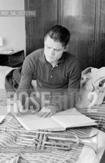 THE JAZZ TRUMPET PLAYER CHET BAKER IN LUCCA - 1961 - © ARCHIVIO Graziano Arici/Rosebud2  / MUSICA JAZZ / TROMBETTISTA