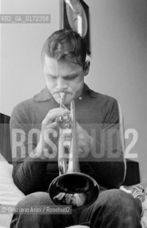 THE JAZZ TRUMPET PLAYER CHET BAKER IN LUCCA - 1961 - © ARCHIVIO Graziano Arici/Rosebud2  / MUSICA JAZZ / TROMBETTISTA