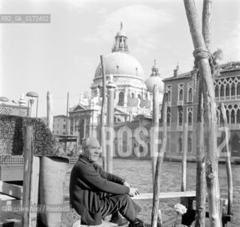 THE PAINTER VIRGILIO GUIDI - VENICE - 1970 - © ARCHIVIO Graziano Arici/Rosebud2  / ARTE / PITTORE