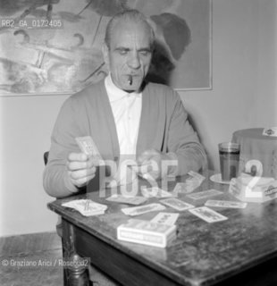 THE PAINTER VIRGILIO GUIDI - VENICE - 1954 - © ARCHIVIO Graziano Arici/Rosebud2  / ARTE / PITTORE