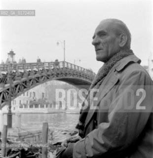 THE PAINTER VIRGILIO GUIDI - VENICE - 1954 - © ARCHIVIO Graziano Arici/Rosebud2  / ARTE / PITTORE