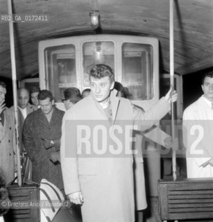 THE  SINGER JOHNNY HALLYDAY - VENICE - 1961 © ARCHIVIO Graziano Arici/Rosebud2  / MUSICA / POP ROCK / CANTANTE