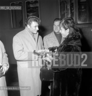 THE  SINGER JOHNNY HALLYDAY - VENICE - 1961 © ARCHIVIO Graziano Arici/Rosebud2  / MUSICA / POP ROCK / CANTANTE