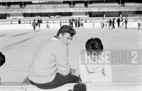THE  SINGER JOHNNY HALLYDAY - CORTINA - 1961 © ARCHIVIO Graziano Arici/Rosebud2  / MUSICA / POP ROCK / CANTANTE