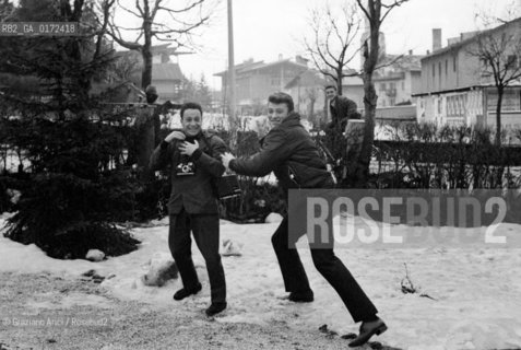THE  SINGER JOHNNY HALLYDAY - CORTINA - 1961 © ARCHIVIO Graziano Arici/Rosebud2  / MUSICA / POP ROCK / CANTANTE