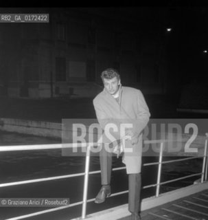 THE  SINGER JOHNNY HALLYDAY - VENICE - 1961 © ARCHIVIO Graziano Arici/Rosebud2  / MUSICA / POP ROCK / CANTANTE
