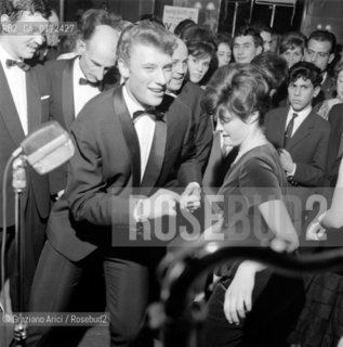 THE  SINGER JOHNNY HALLYDAY - VENICE - 1961 © ARCHIVIO Graziano Arici/Rosebud2  / MUSICA / POP ROCK / CANTANTE