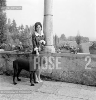 THE PRINCESS MARIA BEATRICE DI SAVOIA IN THE VILLA  EL GALEZO - ASOLO - 1960 - © ARCHIVIO Graziano Arici/Rosebud2  / NOBILI / PRINCIPESSA
