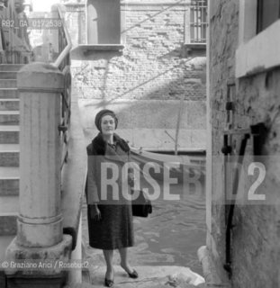 THE OPERA SINGER JOAN SUTHERLAND IN VENICE - 1961  © ARCHIVIO Graziano Arici/Rosebud2  / MUSICA / MUSICA LIRICA / CANTANTE