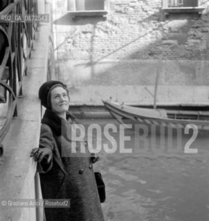 THE OPERA SINGER JOAN SUTHERLAND IN VENICE - 1961  © ARCHIVIO Graziano Arici/Rosebud2  / MUSICA / MUSICA LIRICA / CANTANTE