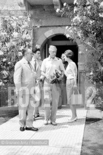 EDWARD, THE DUKE OF WINDSOR IN VENICE LIDO WITH HIS WIFE WALLIS SIMPSON - 1961 © ARCHIVIO Graziano Arici/Rosebud2  / NOBILI / DUCA /