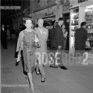 EDWARD, THE DUKE OF WINDSOR IN VENICE WITH HIS WIFE WALLIS SIMPSON - 1961 © ARCHIVIO Graziano Arici/Rosebud2  / NOBILI / DUCA