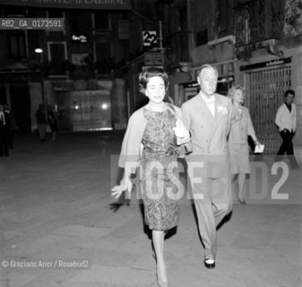 EDWARD, THE DUKE OF WINDSOR IN VENICE WITH HIS WIFE WALLIS SIMPSON - 1961 © ARCHIVIO Graziano Arici/Rosebud2  / NOBILI / DUCA