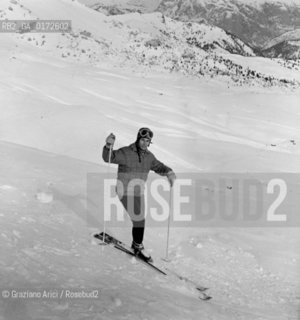 THE PRINCE KARIM AGHA KHAN IN CANAZEI (ITALY) - 1961  © ARCHIVIO Graziano Arici/Rosebud2  / NOBILE / PRINCIPI