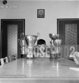 THE CYCLIST GUIDO DE ROSSO AT HIS HOME IN FARRA DI SOLIGO - 1961 - © ARCHIVIO Graziano Arici/Rosebud2  / SPORT / CICLISTA
