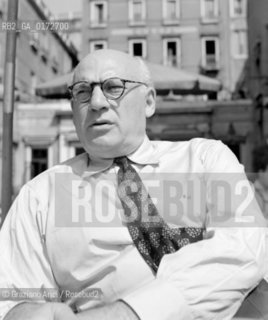 THE PRODUCER SALOMON HURK - VENICE - 1947 ©Graziano Arici/Rosebud2 / PRODUTTORE / CINEMA