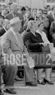 THE RUSSIAN STATESMAN AND PRESIDENT NIKITA SERGEYEVICH KHRUSHCHEV IN VIENNA  WITH HIS WIFE  ( AUSTRIA ) - 196?  © ARCHIVIO Graziano Arici/Rosebud2  / POLITICA / KRUSCEV / CHRUSCEV