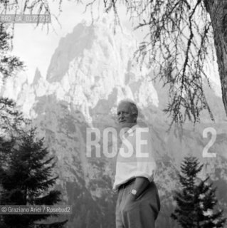THE KING LEOPOLD III OF BELGIUM IN S.MARTINO DI CASTROZZA (ITALY) - 196?  © ARCHIVIO Graziano Arici/Rosebud2  / NOBILE