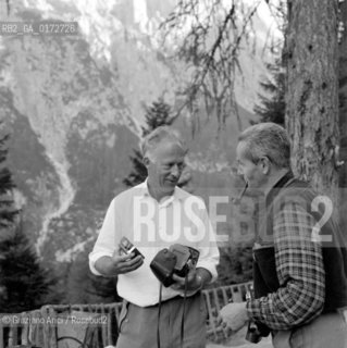 THE KING LEOPOLD III OF BELGIUM IN S.MARTINO DI CASTROZZA (ITALY) - 196?  © ARCHIVIO Graziano Arici/Rosebud2  / NOBILE