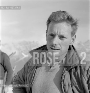 THE BOBSLEIGH RIDER EUGENIO MONTI IN CORTINA DAMPEZZO - 1962 - © ARCHIVIO Graziano Arici/Rosebud2  / SPORT / BOB