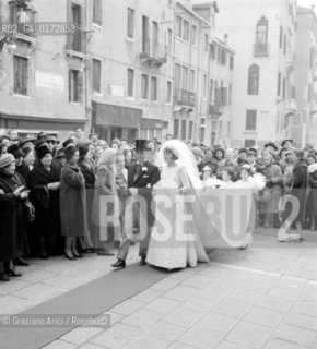 THE WEDDING DAY OF COUNTESS MARIA PIA BAROZZI - VENICE - 1962 ©Graziano Arici/Rosebud2 / NOBILI/ CONTI / MATRIMONIO